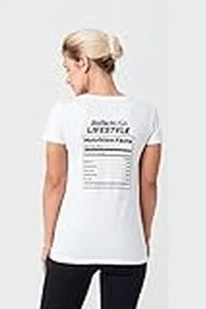 BiotechUSA Camiseta de Manga Corta Marca Modelo Nutrition Women t-Shirt, White L