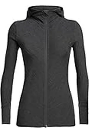 Icebreaker Camiseta Manga Larga Modelo Wmns Descender LS Zip Hood, , M
