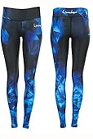 Winshape Mallas funcionales para Mujer Ael102 Mit Anti-rutsch-Effekt, Slim Style, Fitness Freizeit Sport Yoga Entrenamiento Leggings, Zafiro, L