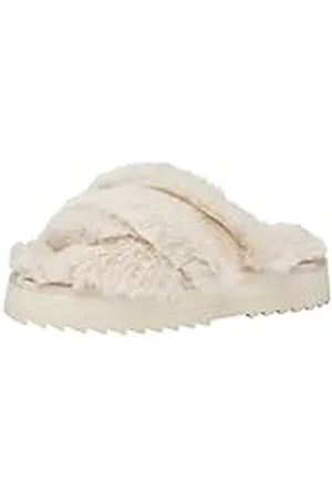 Tommy Hilfiger Premium Strap Home Slipper FW0FW07330, Pantuflas Mujer, Blanco (Ancient White), 36.5 EU