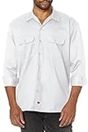 Dickies Long Sleeve Work Shirt Camisa, Hombre, , 32W x 34L