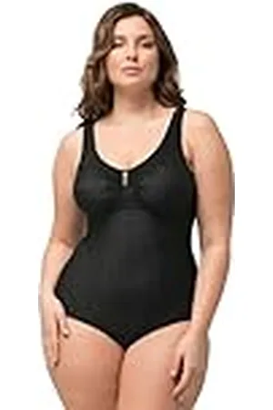 Ulla Popken Body Moldeador para Mujer, a Rayas, sin Sujetador, portátil, para moldear el Cuerpo