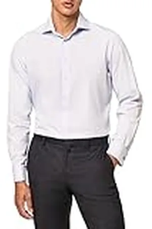 Hackett Hackett Poplin Classic DC Camisa, Azul (Sky Blue), 15.5 para Hombre