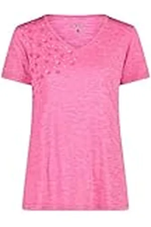 CMP Camiseta de Punto Melange para Mujer, Color Fucsia Mel., 52, , 48