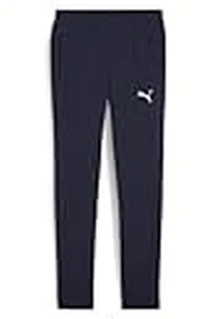 PUMA Teamfinal Casual Pants Jr Pantalones de Punto, Unisex niños, Azul Marino Plata, 140