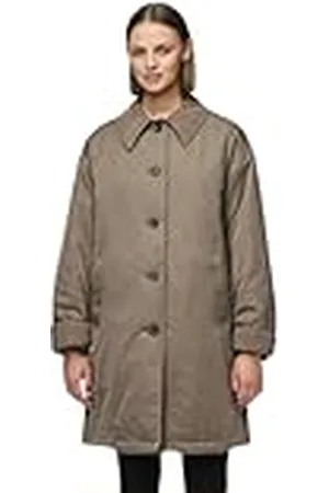 Pieces® Pcnorm Corduroy Jacket Abrigo, Morel/Detalles: marrón Chocolate, S para Mujer