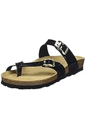 Rohde Alba, Pantuflas Mujer, 91 Negro Laca, 35 EU