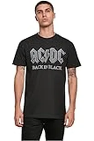 Merchcode Mc480-acdc Back in Black tee Camiseta, , 4XL Hombres