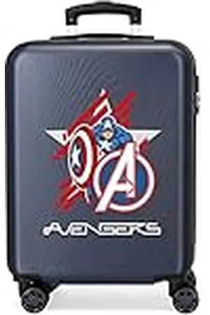 Marvel All Avengers Maleta de cabina Azul 38x55x20 cms Rígida ABS Cierre de combinación lateral 34L 2,66 kgs 4 Ruedas dobles 0