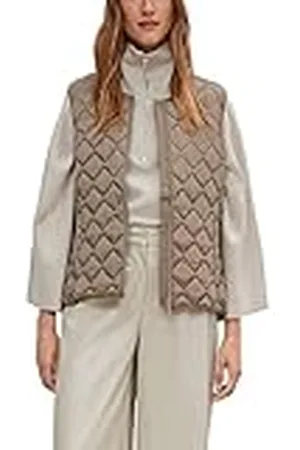 Comma, Chaleco sin Mangas, 8603 Beige, 38 para Mujer