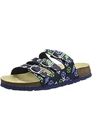 Superfit Fussbettpantoffel, Pantuflas, Azul (Blue/Green 8020), 25 EU