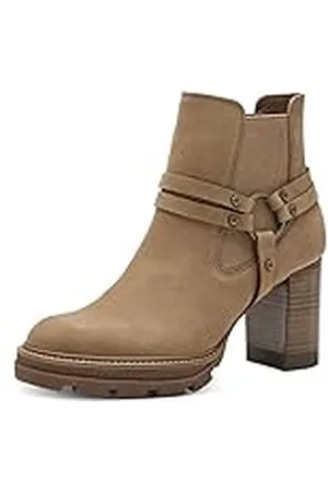 Tamaris Mujer Botines, señora Botines,TOUCHit,Botas,Medias Botas,botín,Tobillo Alto,Cremallera,Camel,39 EU