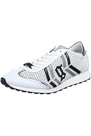 John Galliano 640854 - Zapatos de Cordones de Cuero para Hombre, Color Blanco, Talla 40