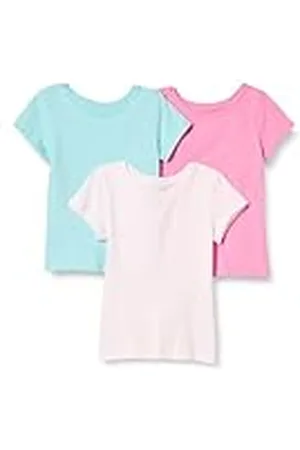 Amazon Camisetas de Manga Corta Niña, Pack de 3, , 9 años