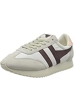 Gola Boston 78, Zapatillas para Mujer, Off White/Burgundy/Pearl Pink, 18.5 EU