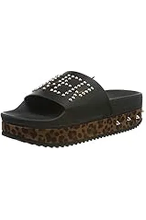 THE WHITE BRAND High Game Over, Sandalias con Plataforma Mujer, Multicolor (Leopard Leopard), 36 EU