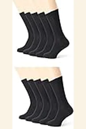 Dim Calcetines Eco Talón Reforzado Hombre x10, Negro, 39-42