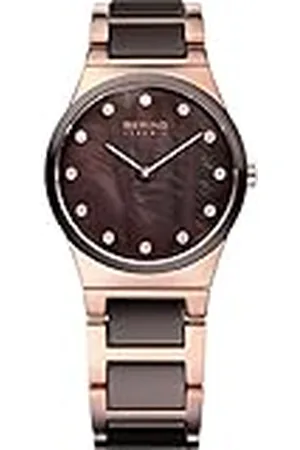 Bering Mujer Análoga Cuarzo Reloj de pulsera de colección con Acero inoxidable/cerámico Pulsera und Cristal de zafiro