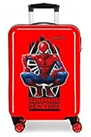 Marvel Spiderman Geo Maleta de cabina 37x55x20 cms Rígida ABS Cierre combinación 34L 2,6Kgs 4 Ruedas Dobles Equipaje de Mano