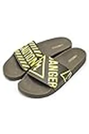 THE WHITE BRAND Danger, Sandalias con Punta Abierta Hombre, Verde (Army Army), 43 EU