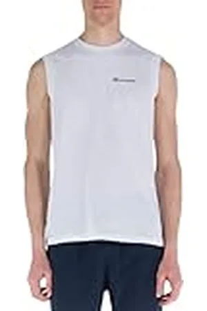 Champion Legacy American Classics Small Logo S/L Camiseta de Tirantes Anchos, Color Blanco Hombres
