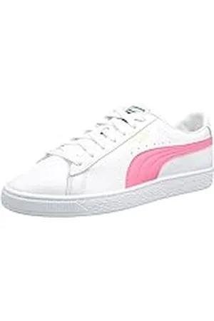 PUMA Basket Classic XXI, Zapatillas Hombre, White-Sunset Pink, 39 EU