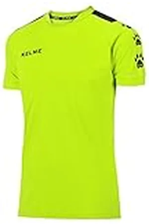 kelme Lince Camiseta Fútbol, Niños, Lima/Negro, S