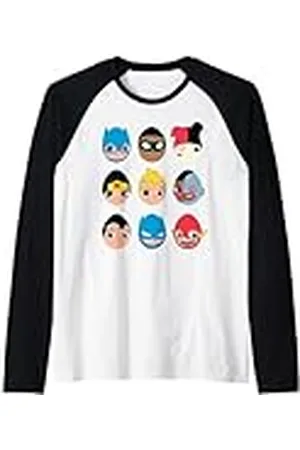 DC Comics Originals DC Super Friends Easter Egg Heads Camiseta Manga Raglan