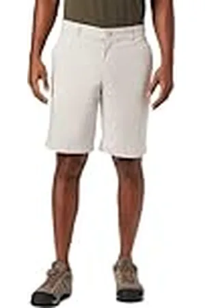 Columbia Outdoor Elements Chambray Shorts Pantalones Cortos para Hombre, Fossil Oxford, 40