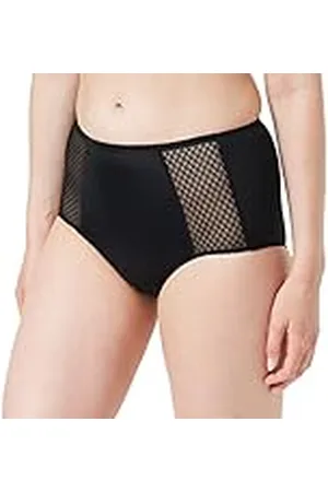 Dim Slip De Talle Alto Vientre Plano Eco Mujer x1, Negro, XL