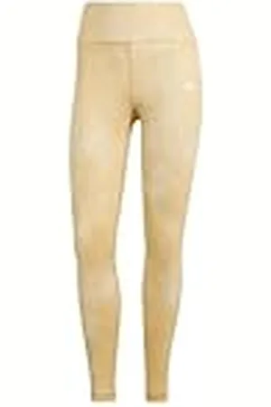 adidas Mujer Train Essentials AOP Flower Tie-Dye Leggings, Crystal Sand/Semi Spark, XS