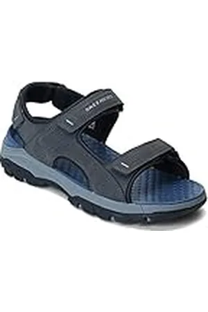 Skechers Open Toe Water Sandal, Tresmen-Garo-Sandalias de Agua con Puntera Abierta para Hombre, Antracita, 45 EU