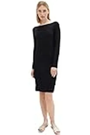TOM TAILOR Vestido de mujer con estructura de canalé, , 29/30