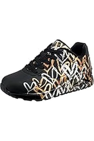 Skechers Uno- Metallic Love, Sneakers Mujer, Black, 39 EU