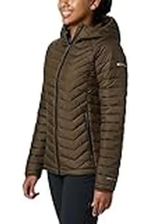 Columbia Powder Lite Hooded Jacket, Chaqueta Acolchada Con Capucha Mujer, , M