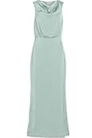 VILA Viravenna Waterfall S/L Maxi Dress-Noos Vestido, , 44 para Mujer