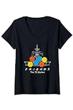 Friends Fountain And Umbrellas Camiseta Cuello V