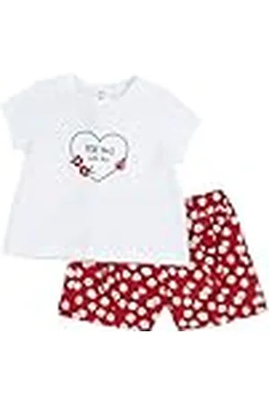 chicco Conjunto Niña, Camiseta y Pantalones Cortos, con Tiernos y Simpáticos Diseños, Designed in Italy, Ropa Bebé 0-24 Meses, Idea Regalo Nacimiento