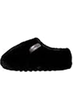 Calvin Klein Zapatillas para estar en casa Mujer Home Anke Slipper Fur de felpa, Negro (Triple Black), 37 EU