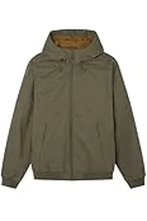 Springfield Chaqueta con Capucha de canalé de algodón, , XL para Hombre