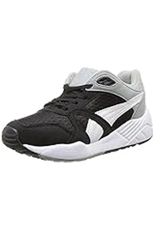 PUMA XS 500 - Zapatillas de Deporte de Canvas para niño Negro Noir (Black/White/Limestone Grey) 28