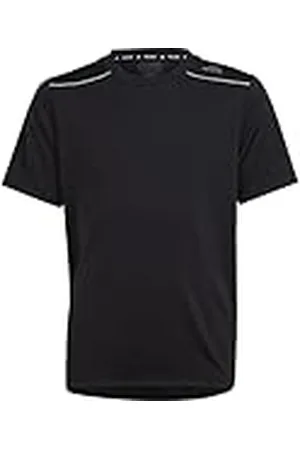 adidas Niños AEROREADY tee, Black/Silver Metallic, 9-10 Years