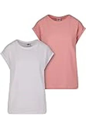 Urban classics Tb771a-ladies Extended Shoulder tee 2-Pack Camiseta, , M Mujeres