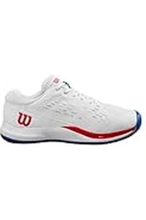 Wilson Rush Pro Ace, Tennis Shoe, White/Deja VU Blue Red, 40 EU