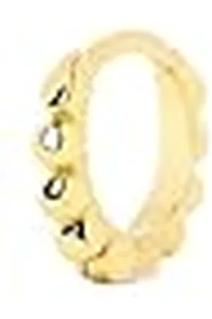 SINGULARU Pendiente Suelto Pebbles S. Plata de Ley 925 con Acabado Baño de de 18 Kt. Cierre Congo. Joyas para Mujer