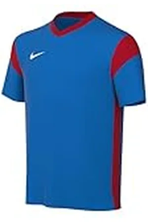 Nike Unisex Niños Camiseta de Fútbol de Manga Corta Y Nk Df Prk Drb III Jsy Ss, Royal Blue, University Red y White, CW3833-464, L