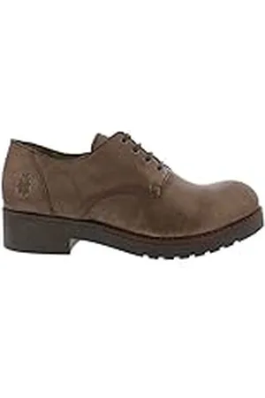 Fly London Beno486fly, Zapatos de Cordones Brogue para Mujer, Marrón (Dk.Brown 005), 41 EU
