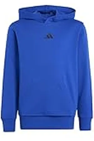 adidas Unisex niños Essentials Pocket Hoodie, Team Royal Blue/Black, 7-8 Years