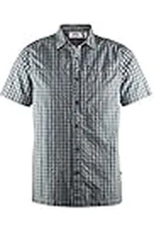 Fjällräven Fjallraven Svante Seersucker Shirt SS M Camisa, Hombre, , S