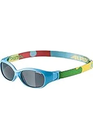 Alpina Unisex - Niños, FLEXXY Kids Gafas de Sol, Cyan-Puzzle Gloss, One Size